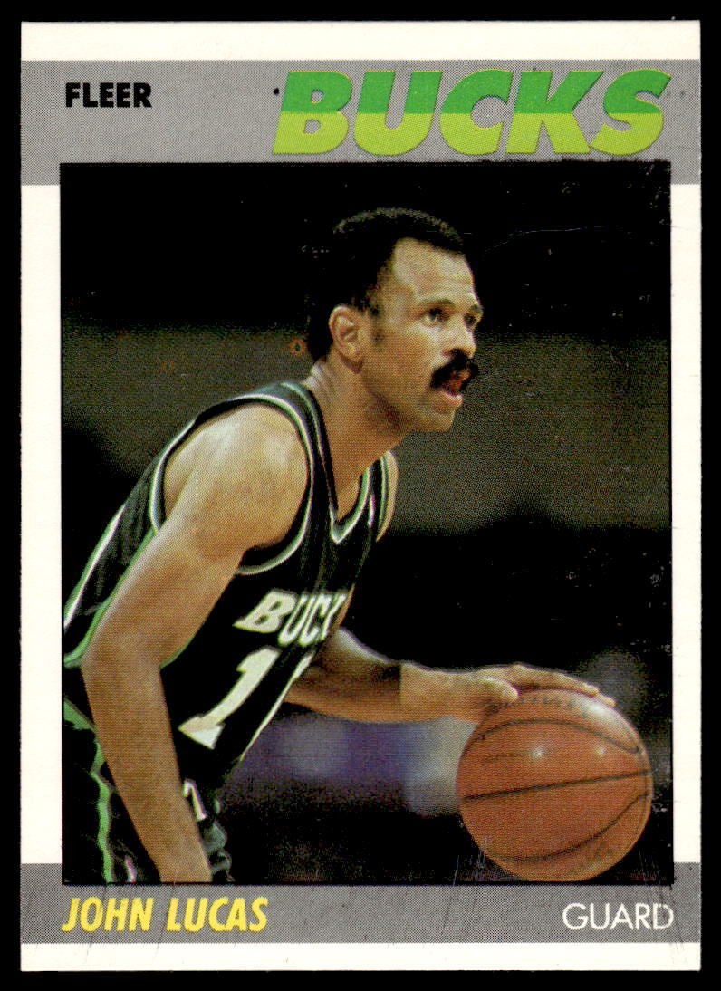 1987-88 Fleer #66 John Lucas BASKETBALL Milwaukee Bucks