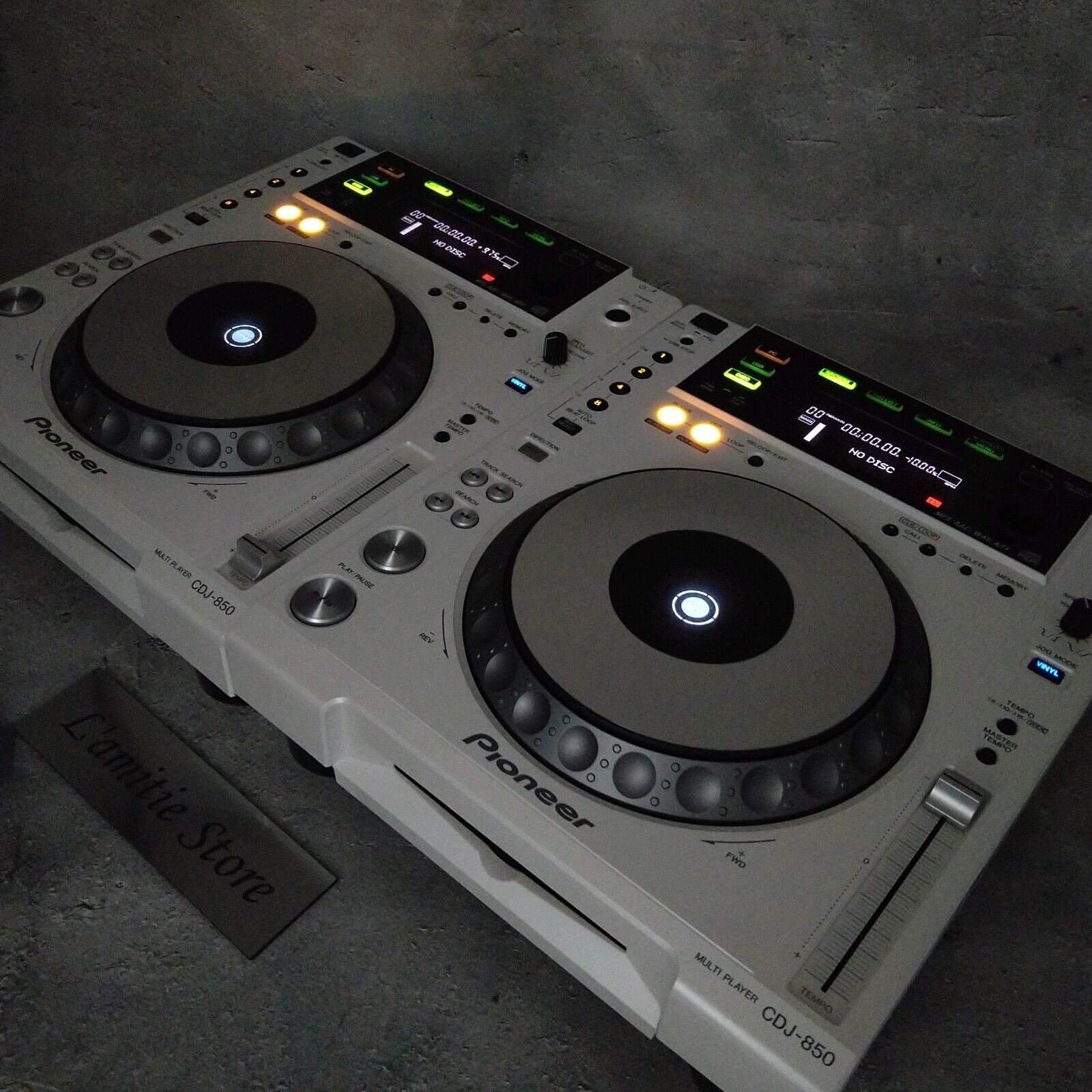 Pair 2x Pioneer CDJ-850-W Limited White DJ Player Turntable CDJ850W Rare  Tested