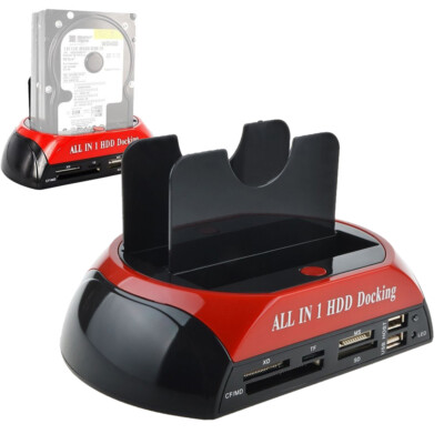 Hard Drive Docking Station for 2.5 3.5'' IDE SSD Duplicator Clone Card Reader