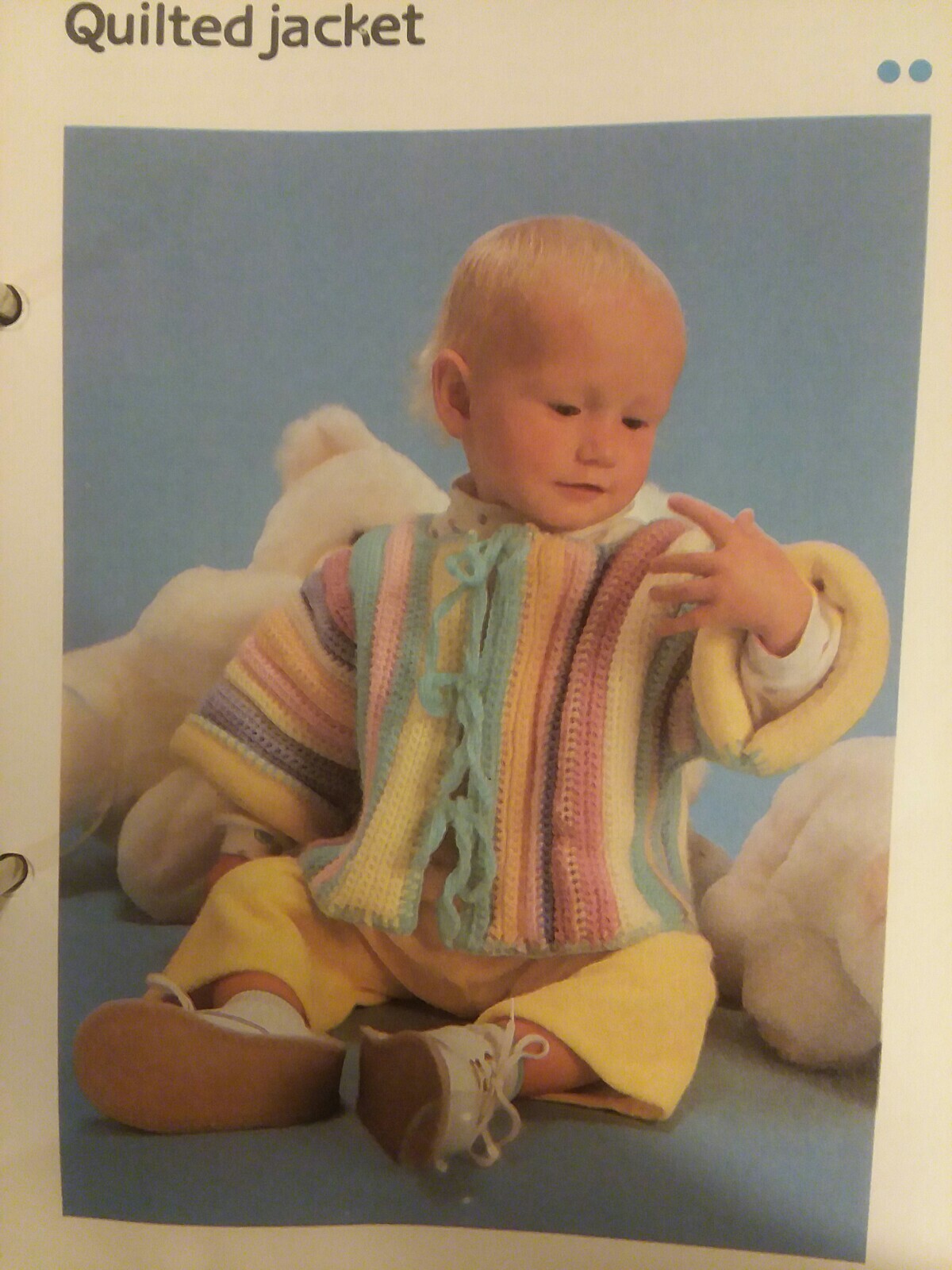 Baby Quilted Jacket crochet PATTERN INSTRUCTIONS FREE SHIP eBay