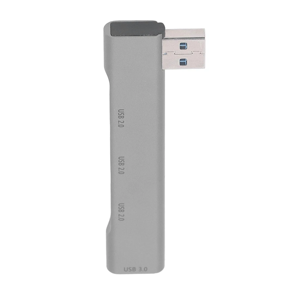 4-Port USB 3.0 Hub with OTG, 5Gbps Speed, Aluminum Alloy, Plug & Play