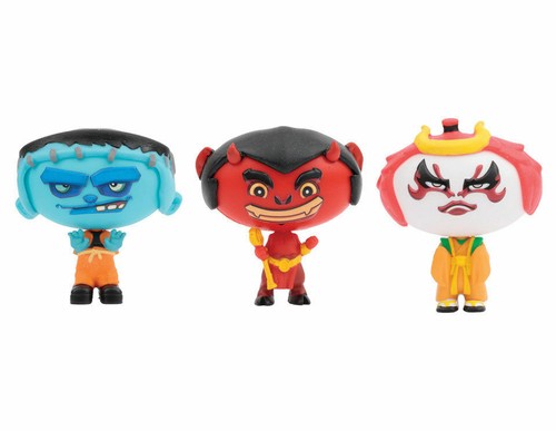 MEGA HEADZ HERO EGGS TRIPLE FIGURE PACK - STEIN, PAN, TANUKI, IMHOTEP, NEU - Bild 5 von 9
