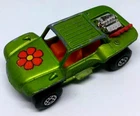 ORIGINAL VINTAGE 1971 BAJA BUGGY MATCHBOX CAR NO. 13 GREEN FLOWER FREE SHIPPING