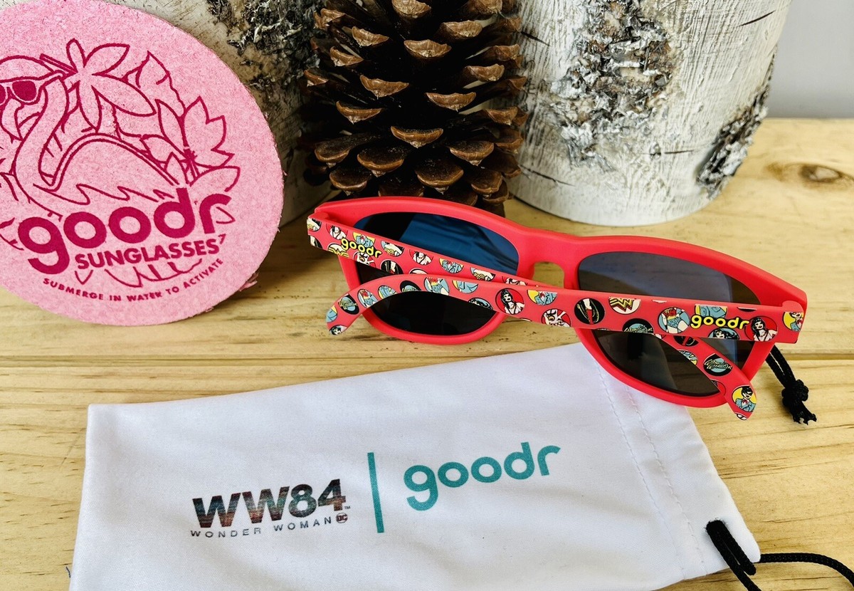 EUC WW84 Goodr WONDER WOMAN Vintage Shades SOLD OUT Running  display picture 3