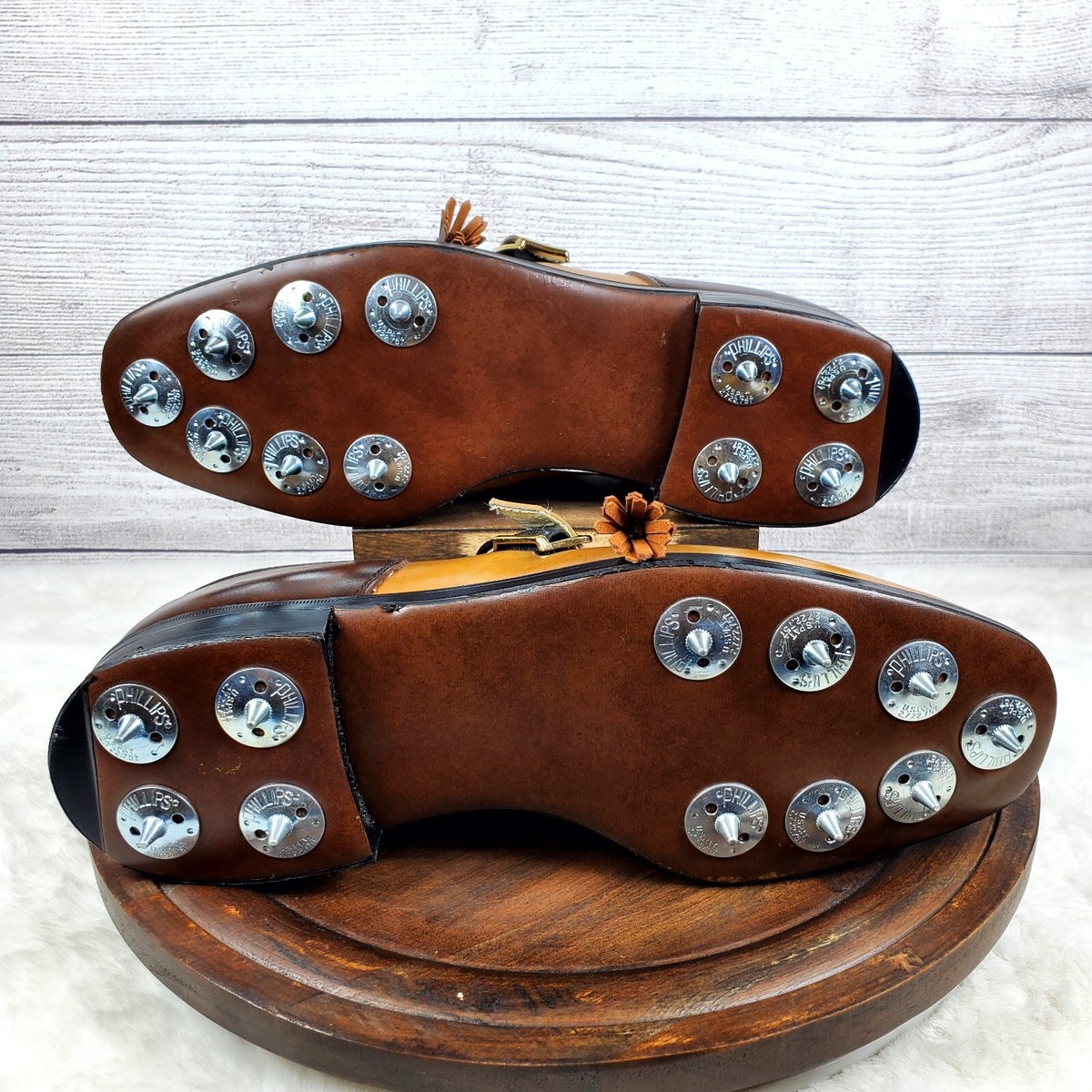 Hot Z Vintage Very Rare Metal Spike Golf Shoes Men