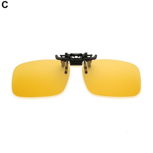 Unisex Sunglasses Clip On Flip Up Polarised UV400 Driving Glasses Sun B D6Y8 - Picture 15 of 27
