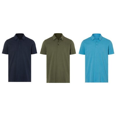 Herren Poloshirt Polohemd Shirt Kragen mit Leinen Baumwolle Livergy M XL  Sommer