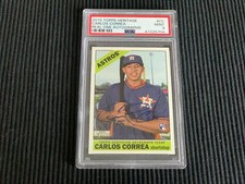 2015 TOPPS HERITAGE HIGH CARLOS CORREA *ROOKIE REAL ONE AUTO PSA 9 MINT*  ASTROS