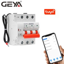 GEYA WIFI Circuit Breaker Time Relay Switch 1-4P 20-100A Voice Remote Control