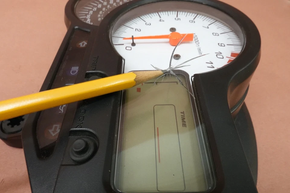 Honda Super Hawk 1000 VTR1000 2001-2005 medidores velocímetro tacómetro 2988 millas Foto 4 de 4