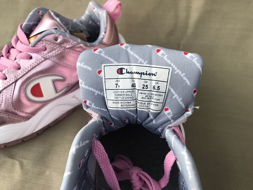 CHAMPION 93 EIGHTEEN METALLIC PINK YOUTH WOMEN FASHION SHOES CM100112Y SZ 7Y - Picture 11 of 12