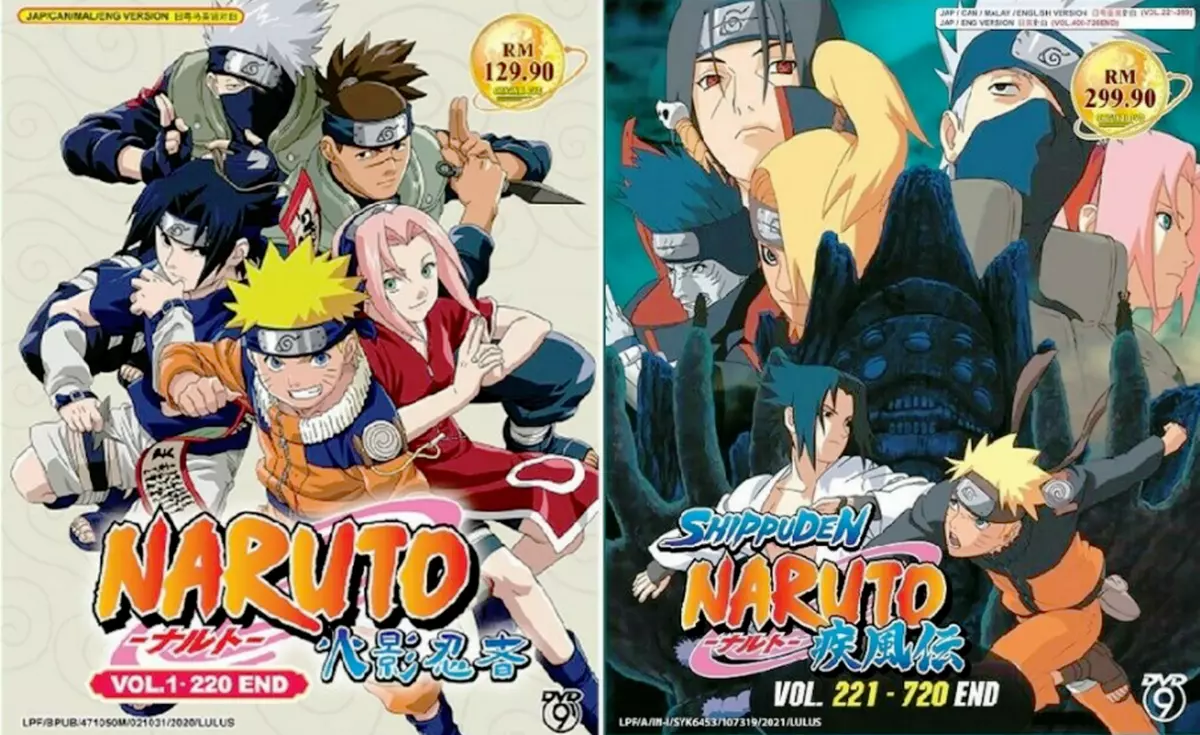 English Dubbed Naruto Shippuden Complete Series DVD Ep 1-720 End FAST SHIP