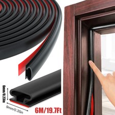 6M Door Rubber Seal Weather Strip Foam Sticky Tape for Window Draught Excluder