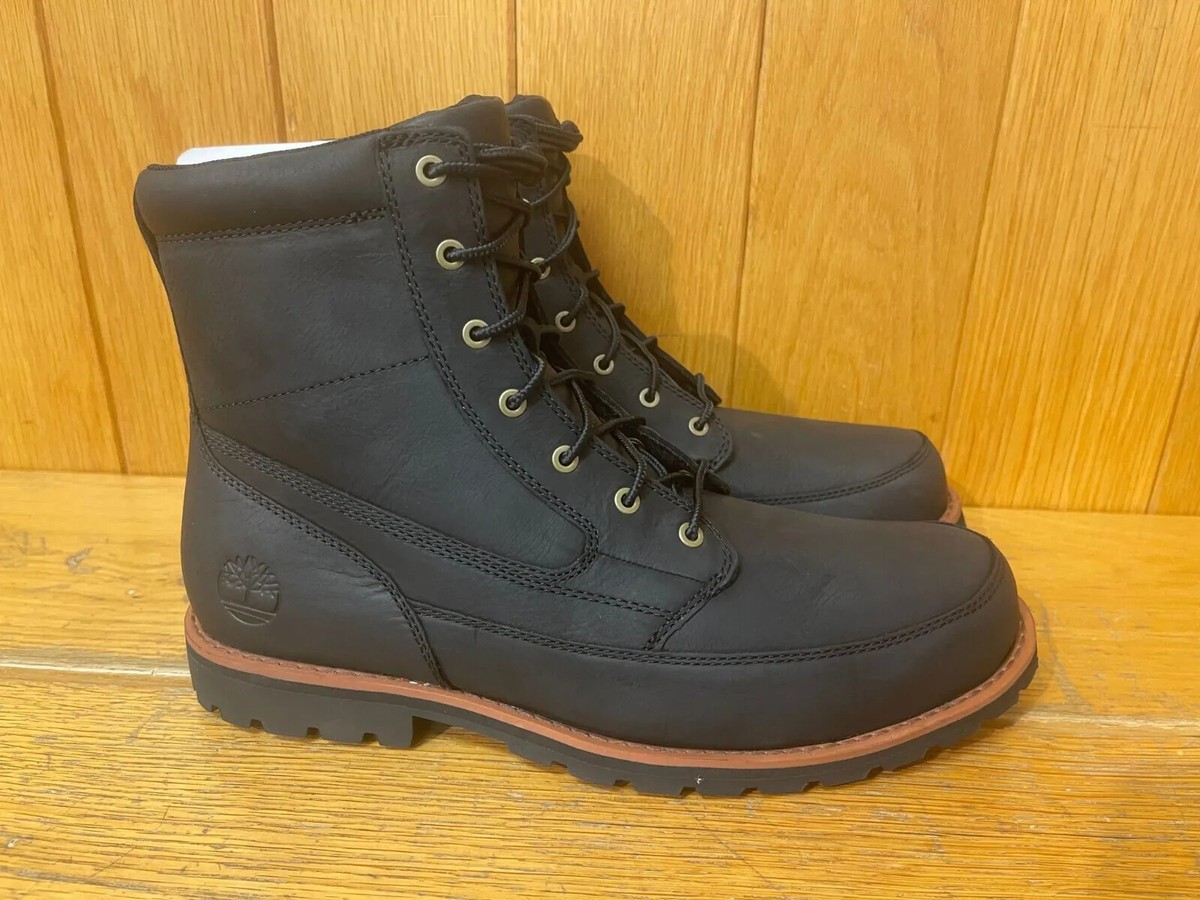 TIMBERLAND MEN'S ATTLEBORO 6 '' INCH BOOT BLACK FULL GRAIN A657D