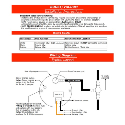 Clip-in Dual Gauge Pod w/ Turbo Boost & Oil Temp Gauge fits Ford BA BF Falcon - Picture 8 of 12