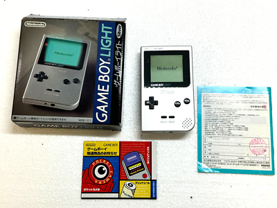 Original Nintendo GAME BOY Light Console SILVER Region Free