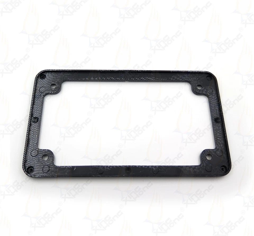 Marco de matrícula de motocicleta - color fibra de carbono 7" x 4" 4x7 Foto 4 de 4