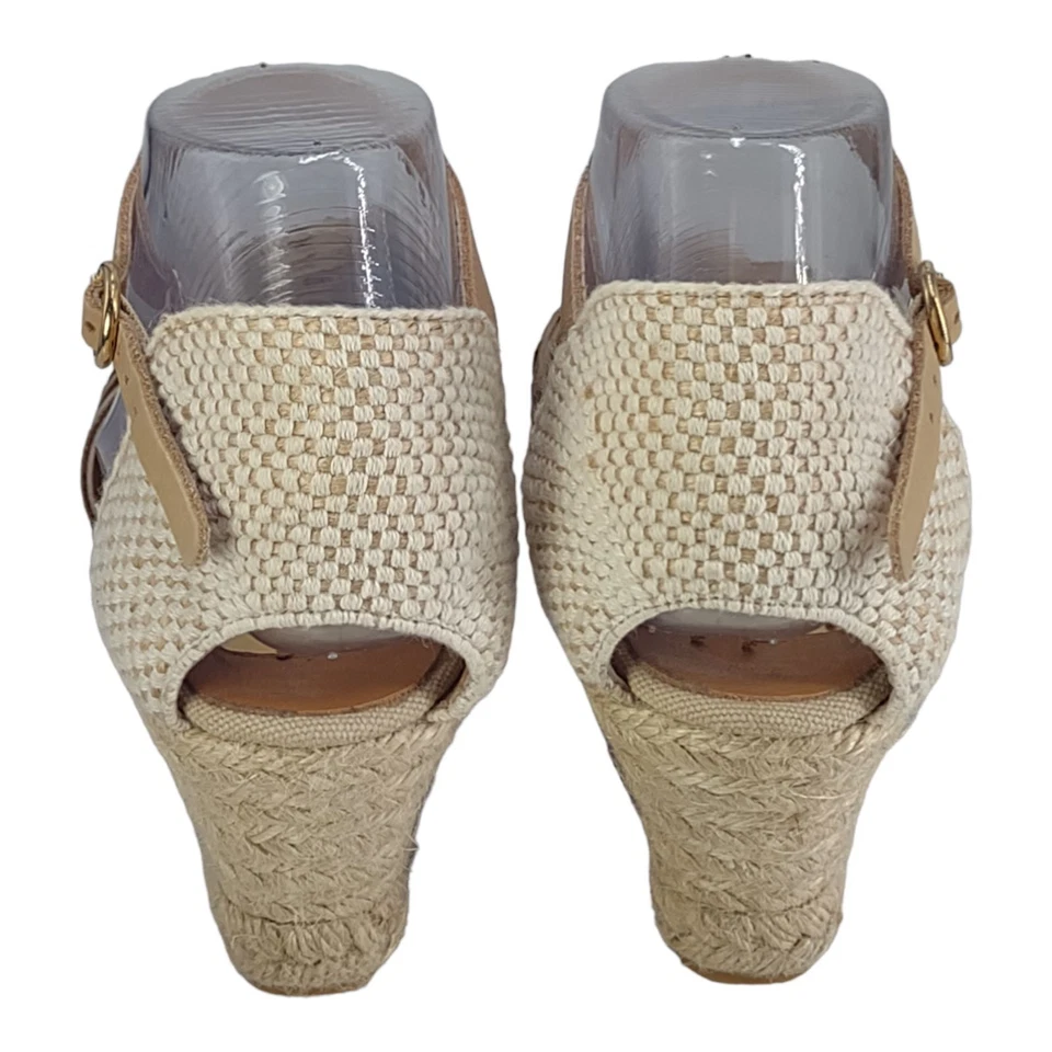 Kanna Women's Shoes Espadrille Wedge Heel Sandals Tan Womens Size EU 40 US 9.5 - Image 4 of 4