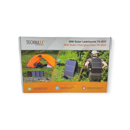 TECHNAXX Solar-Ladetasche TX-207, 21 W mit USB Anschluss - Bild 6 von 8