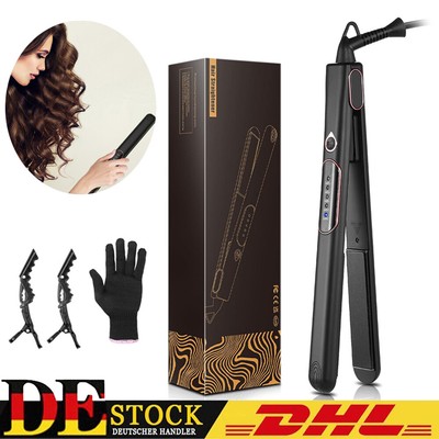 Mini Lockenstab 2 in 1 Schnelle Erwärmung Glätteisen Haarglätter Gewellter Curl
