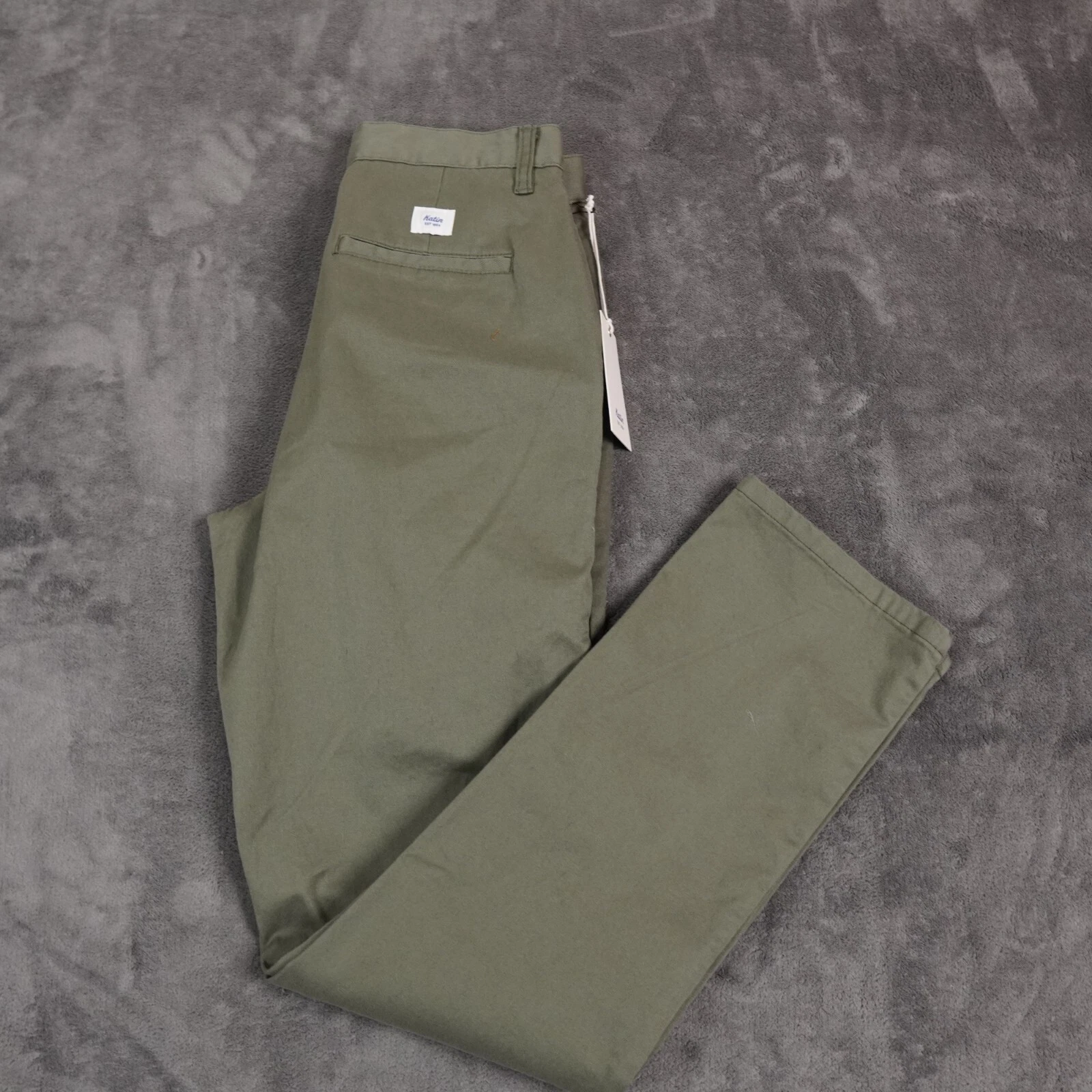 Katin Huckberry Pants Mens 27x31 Olive Green Chino Hiking Travel Stretch