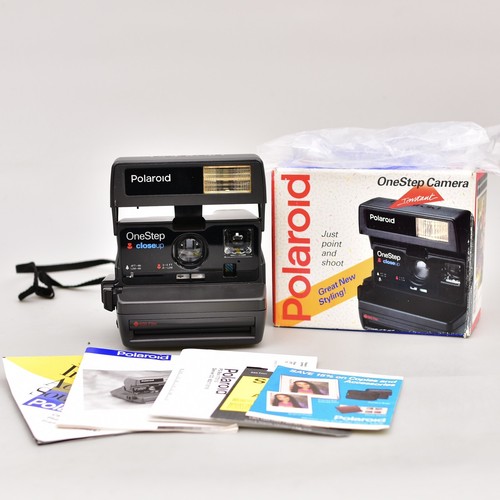 ๐ฅ NICE POLAROID 600 ONESTEP CLOSE-UP BLACK INSTANT CAMERA WITH BOX