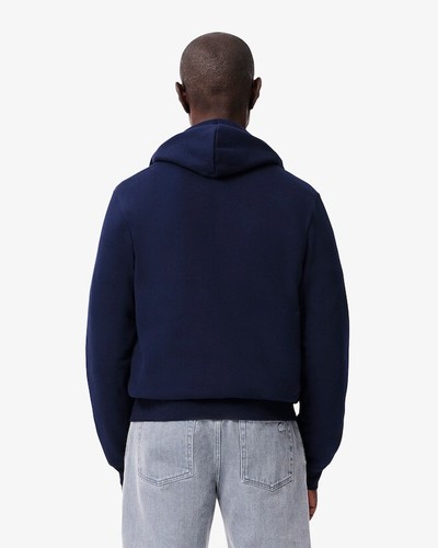Lacoste Men's Zip-Up Fleece Hoodie Men Navy Blue SH9626-166 - Picture 4 of 5