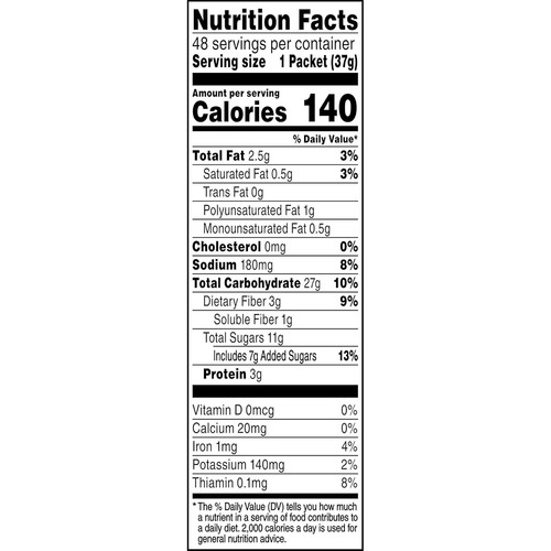 Quaker Instant Oatmeal, Raisin, Date and Walnut, Packets, 1.30Ounce (Pack of 48) - Picture 3 of 6