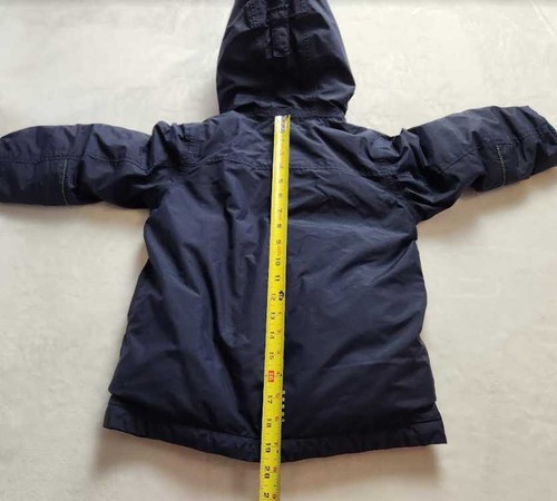 Toddler boys 4 Lands End winter ski snow parka coat in navy blue - Picture 9 of 12