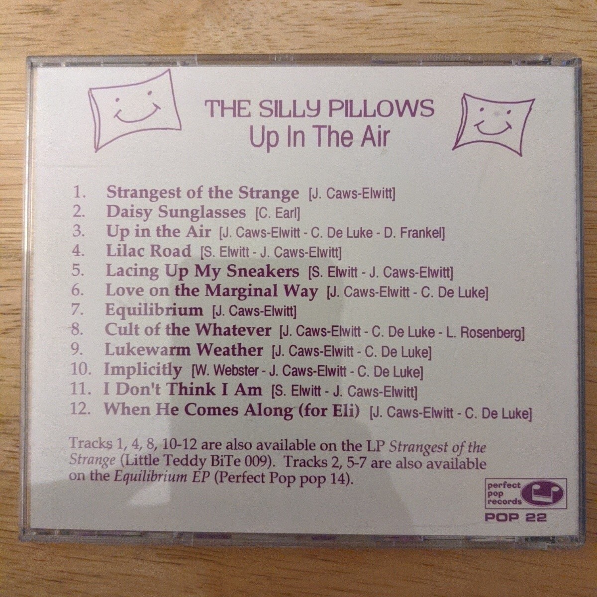 The Silly Pillows – Up In The Air CD Perfect Pop Records – POP22