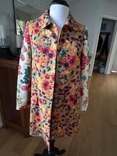 Anthropologie Elevenses Leopardilly Jacket Size 6 Multifloral Longline