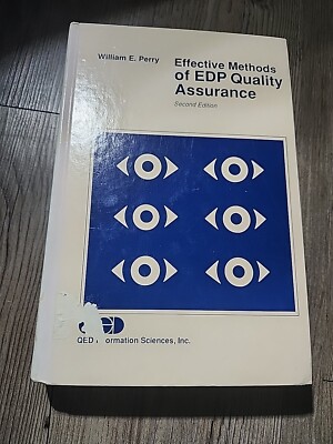 Effective Methods Of EDP Quality Assurance Hardcover 1987