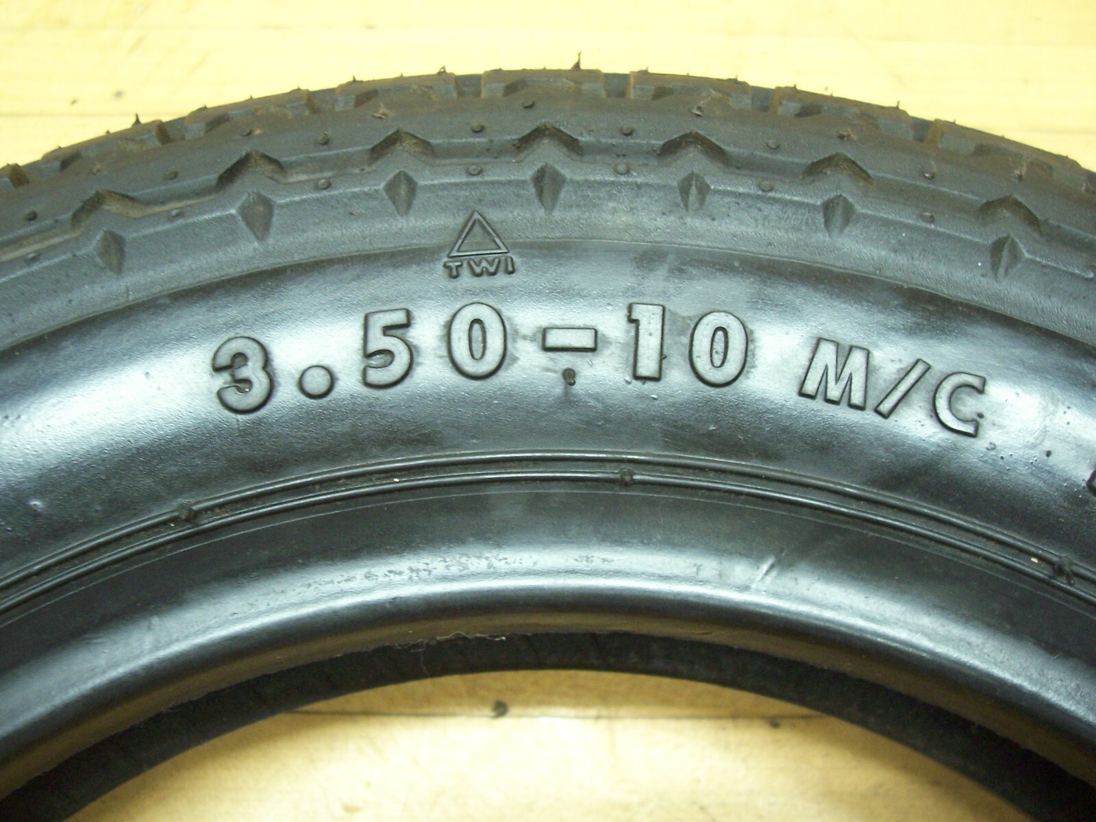 Vintage ZIPPY 3 NOS Continental Tire 3.50-10 Mini Bike Scooter Motorcycle 10" B