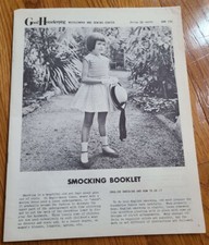 1966 Good Housekeeping Smocking Booklet - Needlework & Sewing - GHN 724