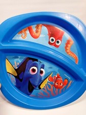 First Years Finding Nemo Fish Baby Divided Dishwasher Safe Microwave Safe Plate