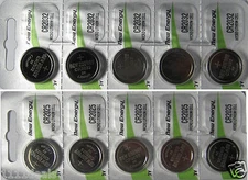 CR2032 5 Pcs + CR2025 5 Pcs 3v Lithium Batteries by New Energy 