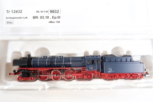 Minitrix 12432 Dampflok BR 03.10 Ep. III Spur N blau DIGITAL in OVP | Condition: Gebraucht