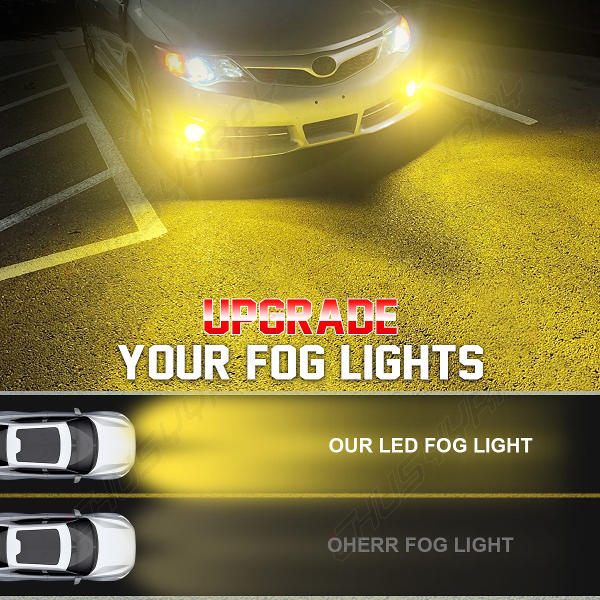 Pair Bumper LED Fog Light Lamp Yellow For TOYOTA TACOMA 2012-2020