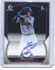 2023 Jesus Galiz Bowman Chrome 1st Bowman Auto RC #CPA-JGZ (H1200) $6 MAX SHIP