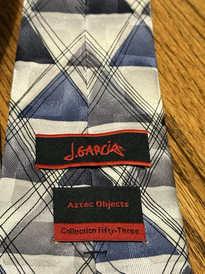 Corbata de Seda J. Garcia – “Objetos Aztecas” – Colección 53 – 100% Seda Foto 3 de 3