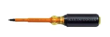 Klein Tools #662-4-INS, #2 Square Insulated Screwdriver, 4inch Shank