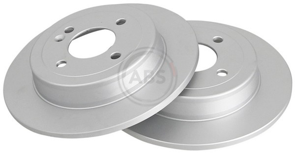 2X Bremsscheibe Beschichtet A.B.S. 18225 FüR Kia Hyundai Rio Gb Ib Active Accent-image
