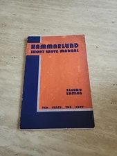 Vintage 1935 Hammarlund Short Wave Manual, 2nd  Edition