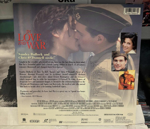 in love and war - laser disc LD - laserdisc - , as new condition ntsc - Picture 2 of 2