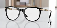 BURBERRY BE2255Q 3001 Black Demo Lens 51 mm Women's Eyeglasses