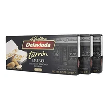Delaviuda Turron Crunchy Almond Nougat 5.29 OZ- (3 Pack)