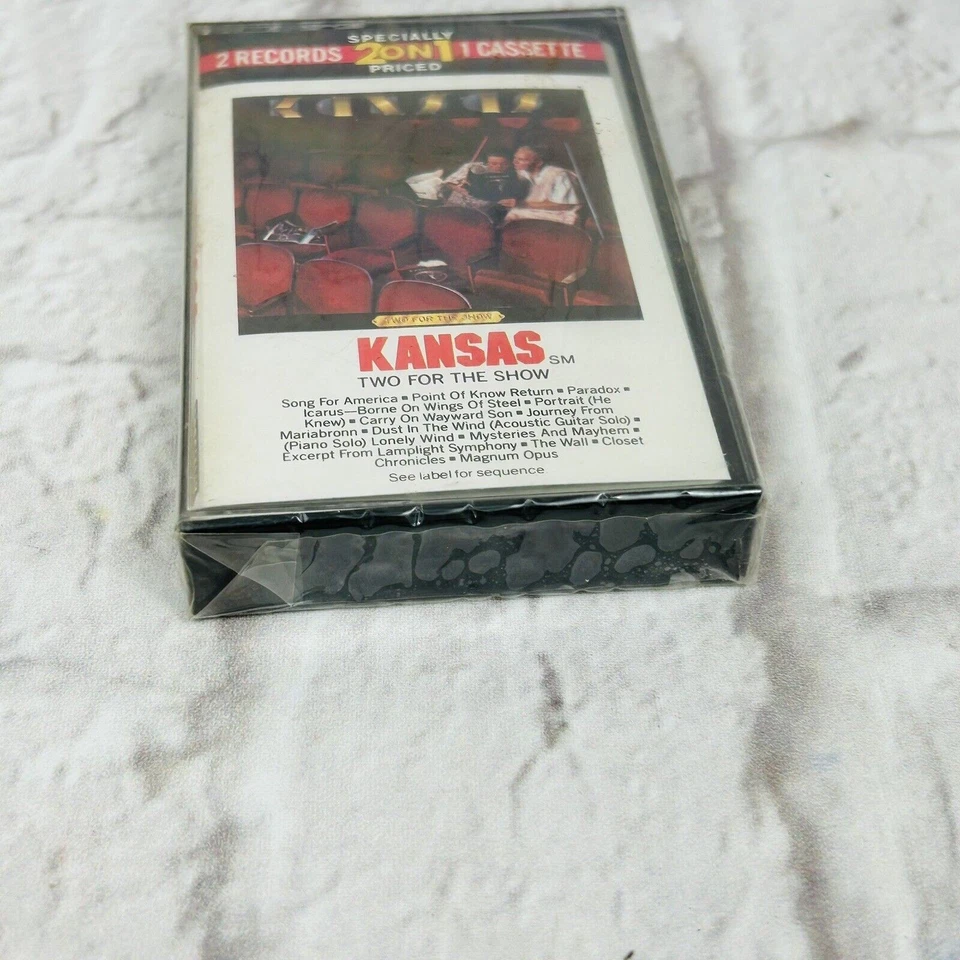 Two for the Show Kansas Cassette 1989 Kirshner Records 2 On 1 - Image 3 of 4