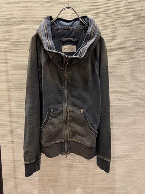 00s GOA vintage denim hoodie bono パーカー