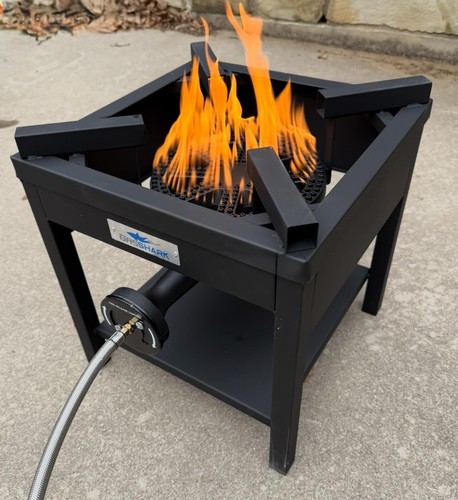 275,000 BTU Outdoor Propane Gas Burner Stove | High Pressure Steel Braided Ho... - Picture 6 of 8