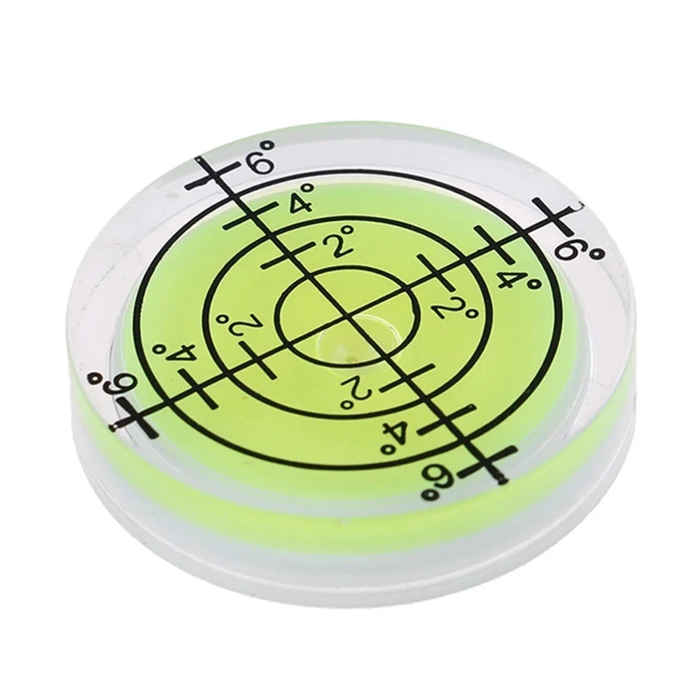 Herramienta de marcado de superficie redonda de 32 mm nivel burbuja acrílico Spirit